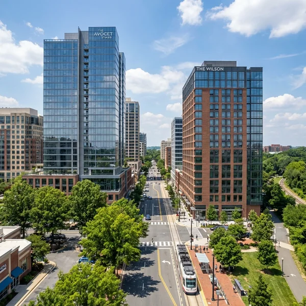 Maryland suburban cityscape