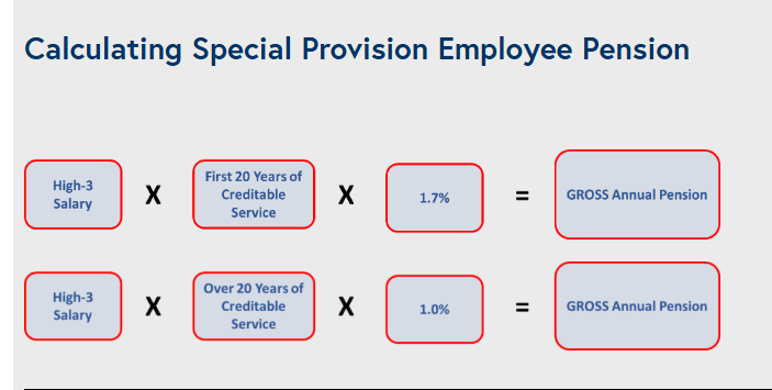 Special Provisions FERS Calculation Infographic