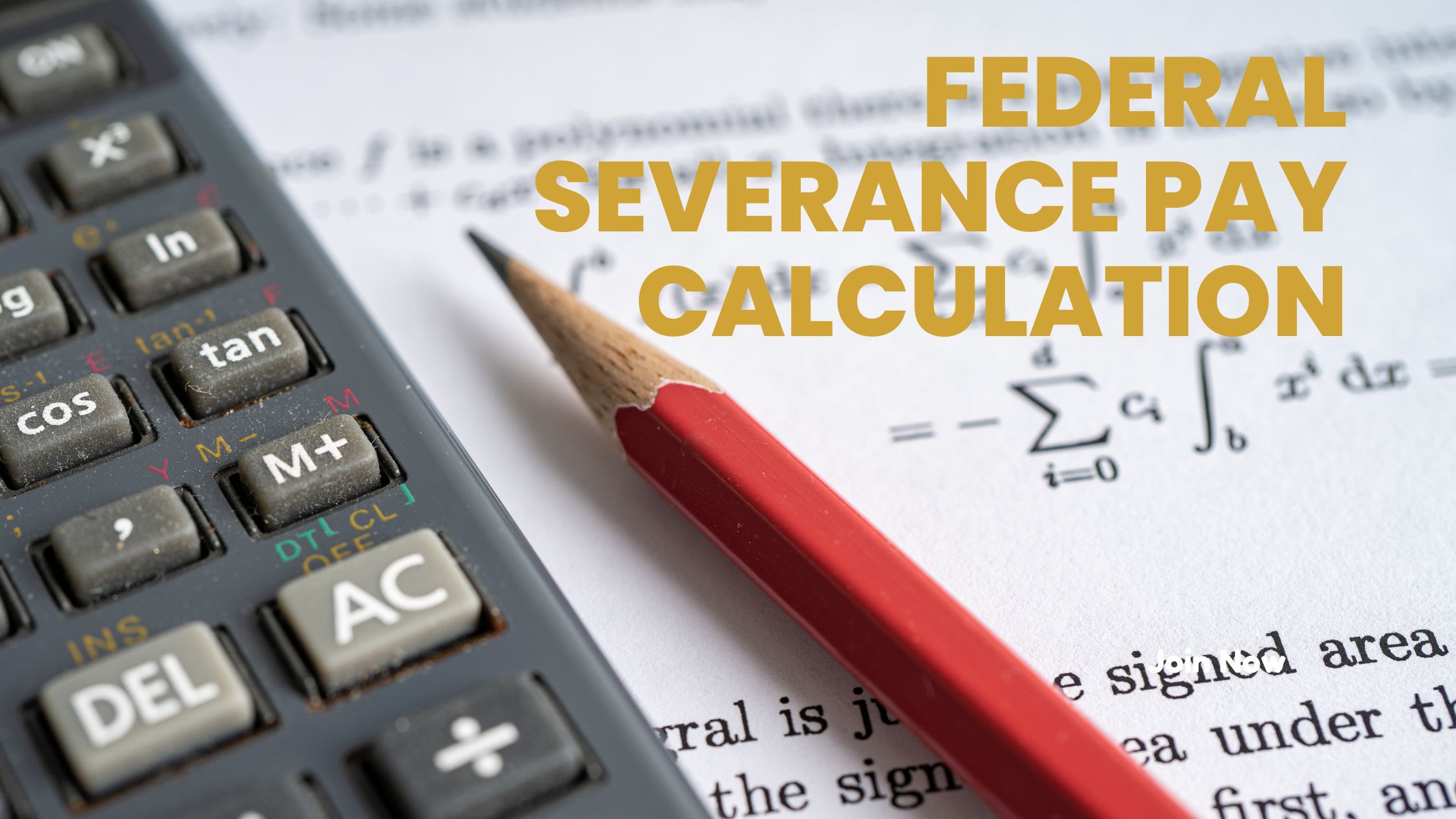 Federal Employee Severance Pay During RIF, Involuntary Termination