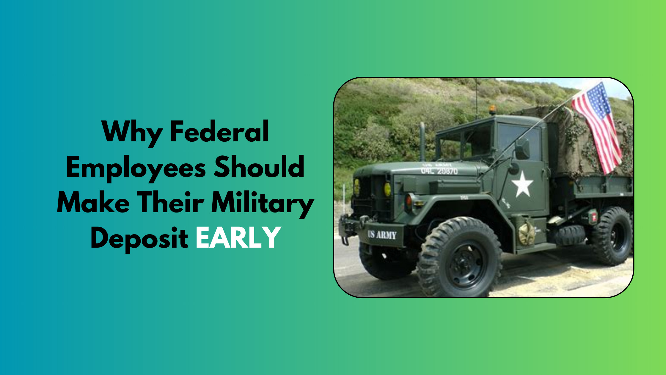 Federal Retirement: Military Service Deposit Rules for FERS Service Credit