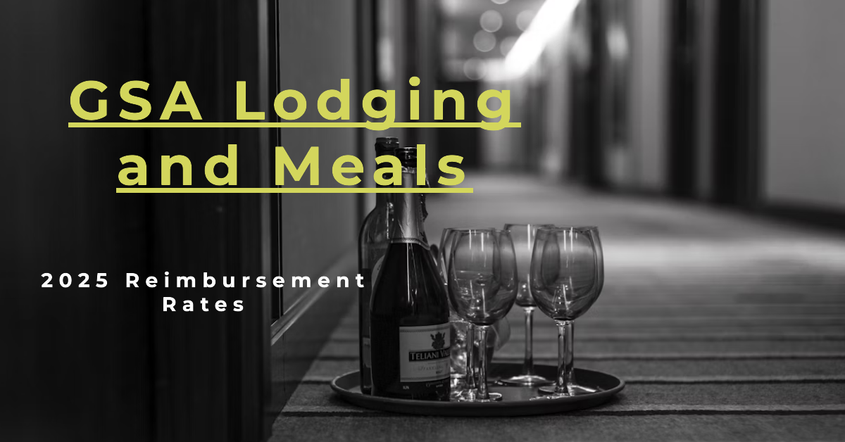 GSA FY 2025 Per Diem Rates for Federal Employees: Lodging and Meals