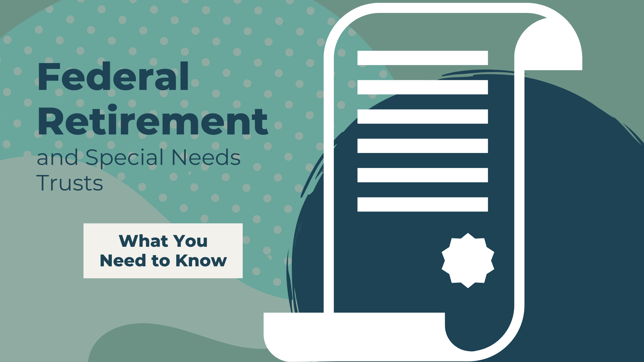 Special Needs Trust (SNT) Information for Federal Employees